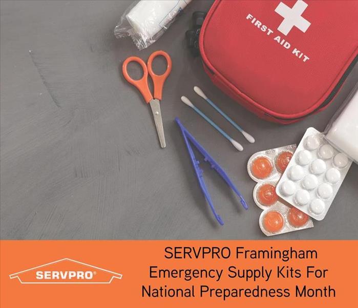Emergency Kit with Orange text box and SERVPRO logo 